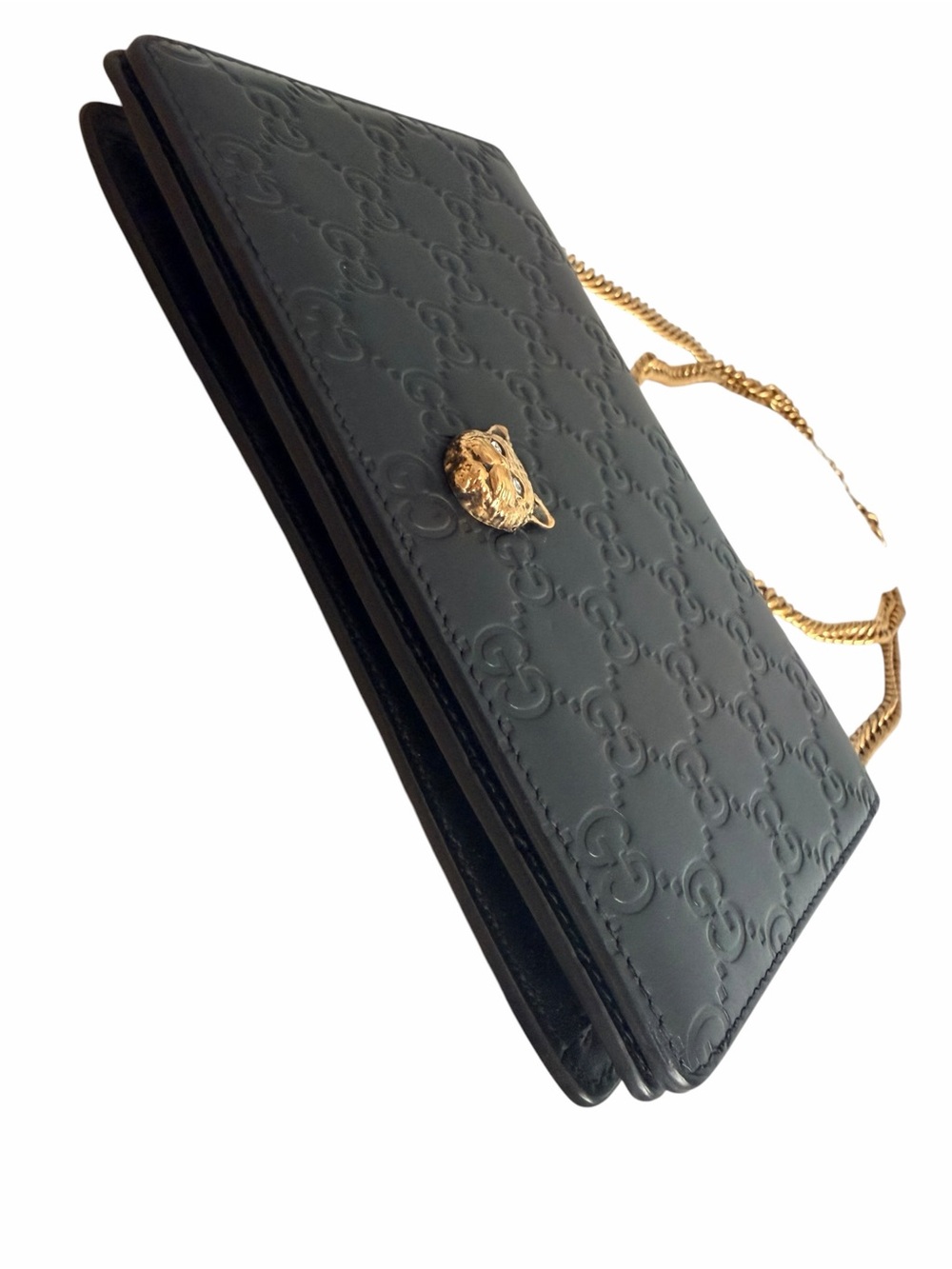 Authentic Guccissima Linea Cat Animalier Wallet On Chain- FREE COA - Picture 4 of 11